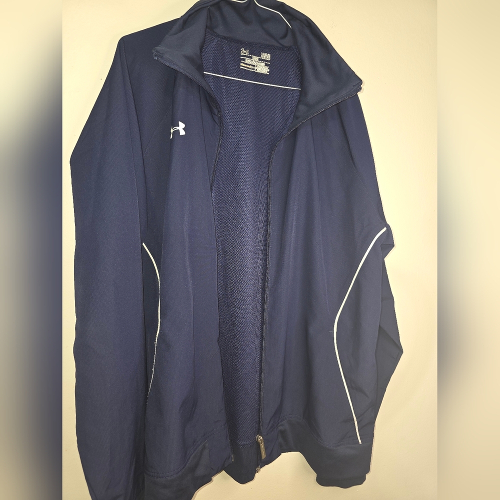 Under Armour Blue Windbreaker Athletic Jacket